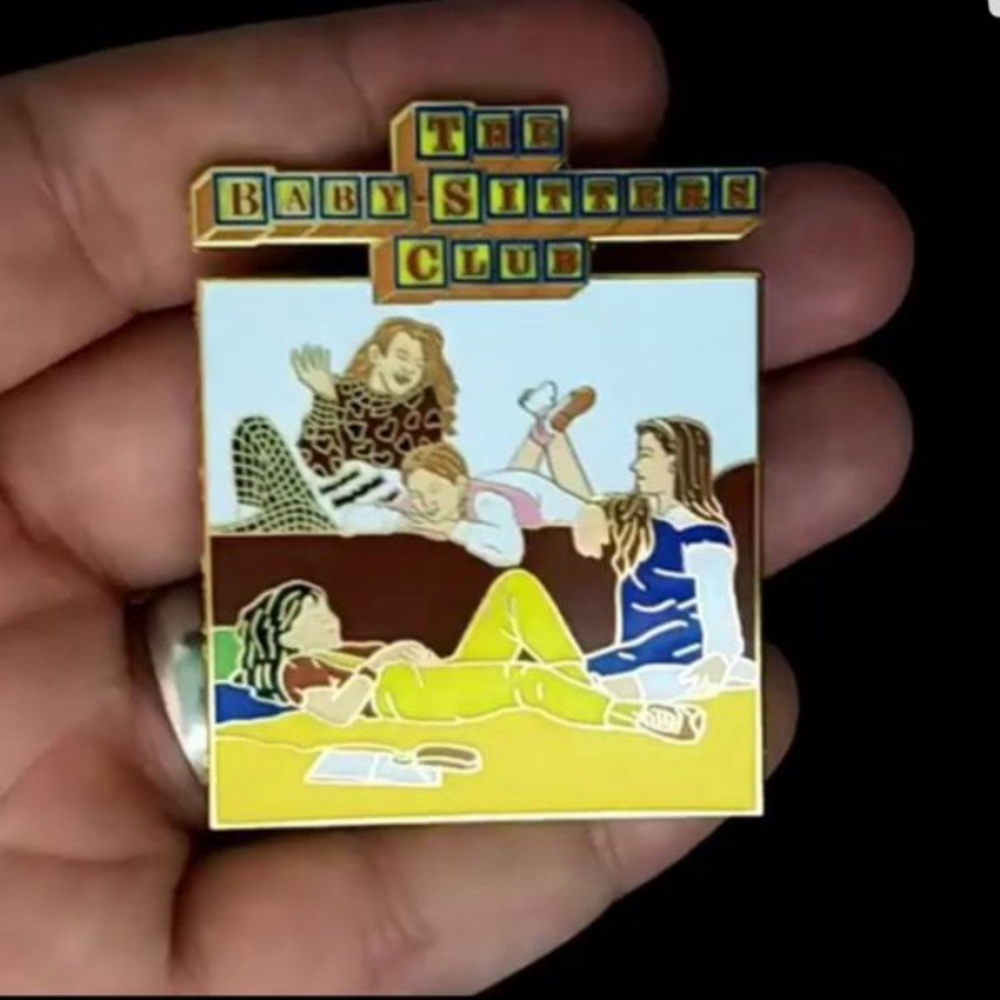 Babysitters Club Retro 80s Book Lapel Pin.